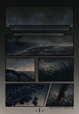 ambiguous_gender beach cloud cloudy_sky feral grass green_body green_scales plant purple_body purple_scales raining scales sky solo splash text tree water wave wind vensart mythology wings_of_fire laurel_(vensart) dragon mythological_creature mythological_scalie rainwing_(wof) scalie comic english_text hi_res shaded