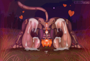 all_fours anthro anus anus_focus autumn big_breasts big_butt big_feet big_vulva blush blush_lines bodily_fluids bone breasts butt cat_tail claws clitoris cum cum_drip cum_in_ass cum_in_vagina cum_inside cum_on_feet cum_on_ground curling_toes detailed_background dripping ears_up fangs feet female fingers food foot_fetish foot_focus for_a_head forest forest_background fruit genital_fluids genital_focus genitals glistening glistening_body glowing glowing_eyes glowing_mouth grass grass_field hands_on_ground heart_symbol holidays humanoid_feet humanoid_genitalia humanoid_hands humanoid_vulva lights moon nature nature_background night nipples nude nude_female on_grass on_ground orange_anus orange_insides orange_nipples orange_vulva plant plantigrade pumpkin pumpkin_head raised_tail rear_view shadow soles solo spread_anus spread_vulva spreading star tail teeth thick_thighs toe_claws toes tree tress vaginal_fluids view vulva vulva_focus brunisdraws epic_games fortnite fortnite:_battle_royale halloween spice_(fortnite) elemental_creature felid feline flora_fauna humanoid mammal object_head detailed digital_media_(artwork) full-length_portrait hi_res portrait shaded signature