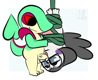 alternate_color anthro balls bdsm bondage bound dominant dominant_male duo erection eyewear fellatio genitals glasses male male/male oral penile penis sex simple_background smile submissive submissive_male white_background thefablednekos nintendo pokemon emolgack fan_character smuggestleaf emolga generation_5_pokemon mammal pokemon_(species) reptile rodent scalie sciurid snivy 2016 dated digital_media_(artwork)