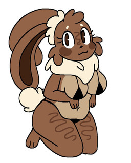 anthro bikini clothing female looking_at_viewer looking_back pose sitting solo solo_focus solo_in_panel swimwear two-piece_swimsuit just_squidding blushcrunch_studio dandy's_world roblox cocoa_(dandy's_world) lagomorph leporid mammal rabbit hi_res