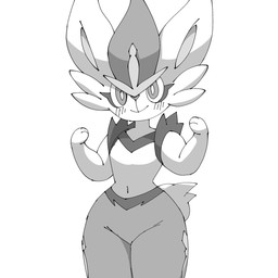 ambiguous_gender anthro biped blush blush_lines cheek_tuft facial_tuft front_view fur happy looking_at_viewer midriff navel paws scut_tail short_tail simple_background small_waist smile smiling_at_viewer solo standing tail thick_arms thick_thighs tuft white_background wide_hips noye nintendo pokemon cinderace generation_8_pokemon lagomorph mammal pokemon_(species) 1:1 2025 digital_media_(artwork) greyscale hi_res monochrome portrait three-quarter_portrait