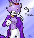 amber_eyes anthro breast_envy breasts clothed clothing female nipples open_clothing open_shirt open_topwear shirt small_breast_angst small_breasts solo tail topwear kenfoxx sega sonic_the_hedgehog_(series) blaze_the_cat domestic_cat felid feline felis mammal 2008 low_res