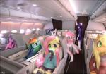 aircraft airplane anthro anthrofied blonde_hair blue_body blue_eyes blue_fur clothing female fur green_eyes group hair hands_behind_head horn inside_airplane jet long_hair multicolored_hair one_eye_closed orange_body orange_fur ponies_in_real_life purple_body purple_fur purple_hair rainbow_hair sitting standing two_tone_hair vehicle white_body white_fur marinakirby friendship_is_magic hasbro my_little_pony mythology applejack_(mlp) fluttershy_(mlp) pinkie_pie_(mlp) rainbow_dash_(mlp) rarity_(mlp) twilight_sparkle_(mlp) earth_pony equid equine horse mammal mythological_creature mythological_equine pony unicorn 2014