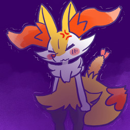 ambiguous_anthro ambiguous_gender angry anthro biped blush blush_stickers cross-popping_vein digitigrade dipstick_tail eyes_closed fist food front_view markings object_in_tail shaking shrimp_(food) simple_background snout solo standing tail tail_markings three-quarter_view tremble_spikes trembling wavy_mouth annyui0611 nintendo pokemon braixen canid generation_6_pokemon mammal pokemon_(species) 1:1 2024 digital_drawing_(artwork) digital_media_(artwork) hi_res japanese_description portrait three-quarter_portrait translated_description