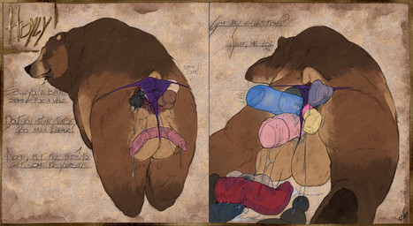 5_toes anal anal_beads anal_beads_in_ass anal_fisting anal_penetration anal_storage animal_dildo animal_genitalia animal_sex_toy anus arm_markings backsack balls bat_dildo bear_ears belly big_balls big_dildo brown_arms brown_body brown_claws brown_ears brown_feet brown_fur brown_legs brown_mane brown_pawpads brown_paws brown_tail butt canine_dildo cavity_storage cetacean_dildo cheek_markings claws clothed clothing deep_anal_penetration deep_penetration dialogue dildo dildo_in_ass dildo_insertion disembodied_hand double_dildo extreme_penetration facial_markings feet feral feral_lingerie feral_penetrated finger_claws fist fisting fur fur_markings furgonomics genitals hair head_markings kangaroo_dildo knot knotted_dildo knotted_sex_toy large_penetration leaking_lube lingerie lingerie_malfunction lingerie_on_feral lingerie_only lingerie_panties logo looking_at_viewer looking_back lube lube_drip lube_from_ass lube_in_ass lube_on_anal_beads lube_on_anus lube_on_balls lube_on_butt lube_on_dildo lube_on_ground lube_on_object lube_on_perineum lube_on_sex_toy lube_string lubed lubed_dildo lubed_sex_toy lying male male_feral male_fisted male_penetrated mane mane_hair markings monotone_balls monotone_feet monotone_genitals monotone_inner_ear monotone_markings mostly_nude multicolored_anus multicolored_body multicolored_ears multicolored_fur multiple_insertions multiple_penetration multiple_toys muzzle_(marking) object_in_ass object_penetration on_front on_ground orange_eyes pawpads paws penetrating_with_multiple penetration perineum plantigrade purple_anus quadruped raised_tail rear_view red_anus sex_toy sex_toy_in_ass sex_toy_insertion sex_toy_pull_out short_ears short_fur short_tail simple_background small_ears small_tail snout snout_markings solo standing stretched_anus tail tan_balls tan_belly tan_body tan_ears tan_fur tan_markings tan_tail text textured_background thong three-quarter_view tight_clothing tight_fit tight_underwear toe_claws toes two_tone_anus two_tone_body two_tone_ears two_tone_fur two_tone_tail underwear underwear_only ursine_dildo ursine_ears hdyly third-party_edit kuruk_(character) bear brown_bear grizzly_bear mammal ursidae ursine 2025 absurd_res artist_logo artist_name digital_drawing_(artwork) digital_media_(artwork) english_text hi_res monochrome shaded signature sketch