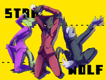 alcohol anthro beverage black_fur canine chameleon clothed clothing eyes_closed feline fur green_skin grey_fur group jacket leon_powalski lizard male mammal nintendo one_eye_closed panther panther_caroso pants reptile scales scalie shirt star_fox suit video_games wine wink wolf wolf_o'donnell
Rating: Safe
Score: 3
User: CosmicHare
Date: February 15, 2015 alcohol anthro beverage black_fur canine chameleon clothed clothing eyes_closed feline fur green_skin grey_fur group jacket leon_powalski lizard male mammal nintendo one_eye_closed panther panther_caroso pants reptile scales scalie shirt star_fox suit video_games wine wink wolf wolf_o'donnell
Rating: Safe
Score: 3
User: CosmicHare
Date: February 15, 2015