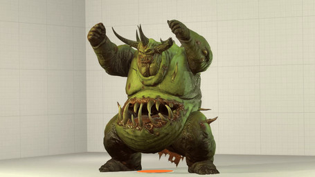belly belly_mouth big_belly green_body horn male nipples not_furry obese obese_male overweight overweight_male rotting_flesh sharp_teeth shitpost solo teeth thrusting_forward warts coot27 warhammer_(franchise) chaos_daemon daemon_of_nurgle demon great_unclean_one humanoid 16:9 2025 3d_(artwork) 3d_animation animated digital_media_(artwork) loop meme source_filmmaker_(artwork) widescreen