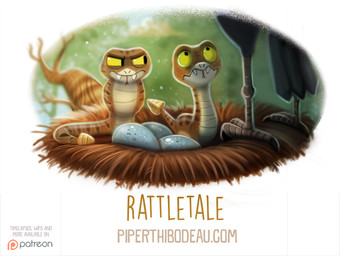 ambiguous_gender angry branch brown_body brown_scales claws eating egg fangs feathers feral grey_body grey_feathers group nest plant rattle_(anatomy) scaled scales tan_body tan_scales teeth tongue tongue_out tree wood yellow_eyes piper_thibodeau avian bird pit_viper rattlesnake reptile scalie snake viper digital_media_(artwork) digital_painting_(artwork) painting_(artwork)