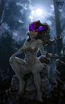 5_fingers anthro anthrofied areola aura biped black_hair breasts chest_tuft crossgender detailed_background erect_nipples eye_mist eyelashes fangs female fingers forest fur genitals green_sclera hair hand_on_knee hand_on_leg hooves horn long_hair looking_at_viewer melee_weapon moon night nipples nude open_mouth open_smile outside plant pose pupils pussy red_eyes rock sitting slit_pupils smile solo sword teeth thick_thighs tongue tree tuft weapon margony friendship_is_magic hasbro my_little_pony mythology king_sombra_(mlp) equid equine mammal mythological_creature mythological_equine unicorn 2018 digital_media_(artwork) portrait shaded