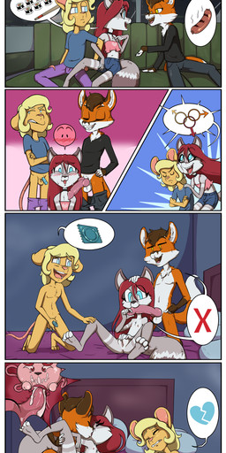abdominal_bulge anthro anthro_on_anthro anthro_penetrated anthro_penetrating anthro_penetrating_anthro balls big_penis blush bodily_fluids bottomwear bottomwear_down cervical_contact cervical_penetration cervix cheek_tuft chest_tuft clitoral clitoral_masturbation clitoral_rubbing clitoris clothed clothed_anthro clothed_female clothed_male clothing comparing comparing_penis cuckold cum cum_in_uterus cum_in_vagina cum_inside cumshot dominant dominant_young ejaculation erection facial_tuft fallopian_tubes feet female female_anthro female_penetrated fingering fingering_self flat_chested food fully_clothed fully_clothed_anthro fully_clothed_female fully_clothed_male genital_fluids genitals group hair internal internal_vaginal kissing long_hair looking_pleasured male male/female male_anthro male_penetrating male_penetrating_female masturbation meat nipples nude nude_anthro nude_female nude_male orgasm orgasm_face ovaries pants pants_down partially_clothed paws penetration penis penis_size_difference sausage sex small_but_hung soles sushi toes trio tuft uterus uterus_with_face vaginal vaginal_fingering vaginal_fluids vaginal_fluids_on_penis vaginal_masturbation vulva young young_but_hung young_on_young boardmindless werefox_(character) canid canine canis domestic_dog fox mammal murid murine rat rodent absurd_res comic hi_res