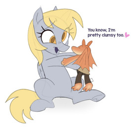 character_plushie female happy heart_symbol open_mouth simple_background solo white_background wings partyponypower friendship_is_magic hasbro my_little_pony mythology star_wars derpy_hooves_(mlp) jar_jar_binks alien equid equine gungan horse mammal mythological_creature mythological_equine otolla_gungan pegasus pony