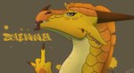 blep ear_piercing facial_piercing female feral gesture hand_gesture horn middle_finger multicolored_body nose_piercing piercing solo tongue tongue_out apollyondragon mythology wings_of_fire sunny_(wof) dragon mythological_creature mythological_scalie scalie 2023 digital_media_(artwork) half-length_portrait hi_res portrait signature