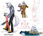 anthro arctic_wolf arthropod bottomwear butterfly canid canine canis clothing crystal_ice dancing daughter_(lore) duo eyewear eyewear_on_head father_(lore) father_and_child_(lore) father_and_daughter_(lore) female food good_parenting hi_res illumination_entertainment insect jimmy_crystal lepidopteran male mammal necktie pants parent_(lore) parent_and_child_(lore) parent_and_daughter_(lore) popcorn porsha_crystal shirt sing_(movie) suit sunglasses sunglasses_on_head topwear wolf