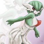 bottomwear breasts clothing female gift horn not_furry red_eyes skirt solo vandclash nintendo pokemon gardevoir generation_3_pokemon pokemon_(species) 1:1 digital_media_(artwork)