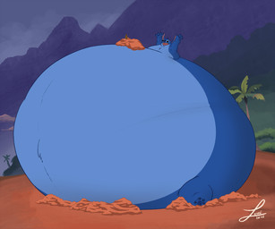 anthro beach belly big_belly black_eyes blue_body blue_claws blue_ears blue_nose claws cloud huge_belly hyper hyper_belly hyper_pear male morbidly_obese morbidly_obese_anthro morbidly_obese_male mountain obese obese_anthro obese_male open_mouth open_smile outside overweight overweight_anthro overweight_male palm_tree pink_inner_ear plant raised_arms red_mouth sand sharp_teeth sitting smile solo teeth three-quarter_view tree fatlouie disney lilo_and_stitch stitch_(lilo_and_stitch) alien experiment_(lilo_and_stitch) 2025 6:5 colored digital_media_(artwork) hi_res shaded signature