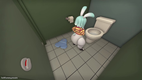 bathroom clothes_on_floor diaper excessive_feces fart feces femboy hyper hyper_feces male public_restroom restroom_stall rumbling_stomach short soiling solo toilet unclean_diaper used_diaper wide_hips lolfunnyman roblox snowy_(lolfunnyman) humanoid lagomorph leporid mammal rabbit 16:9 3d_(artwork) 3d_animation animated digital_media_(artwork) hi_res long_playtime sound video widescreen