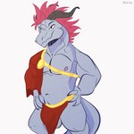 anthro balls belly clothed clothing dragonsterr erection genitals humanoid_genitalia humanoid_penis male muscular nipples overweight penis solo undressing unknown_artist mythology rangstrom dragon mythological_creature mythological_scalie scalie animated short_playtime