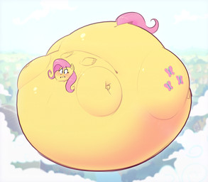 air_inflation belly belly_blush belly_expansion big_belly big_cheeks black_eyebrows black_mouth blue_eyes blush body_blush body_inflation cloud cutie_mark expansion eyebrows eyelashes female feral floating hair helium_inflation huge_belly huge_thighs hyper hyper_belly hyper_inflation hyper_thighs immobile inflation pink_hair pink_tail puffed_cheeks solo spherical_inflation sunken_head sunken_limbs tail teeth thick_thighs thigh_expansion wings yellow_body yellow_ears yellow_inner_ear yellow_wings ridiculouscake friendship_is_magic hasbro my_little_pony fluttershy_(mlp) equid equine horse mammal pony 2021 colored digital_media_(artwork) hi_res shaded