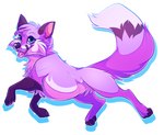 2016 blue_eyes canid canine countershade_face countershade_fur countershade_torso countershading digital_media_(artwork) dipstick_tail female feral fox fur mammal markings open_mouth paws purple_body purple_fur quadruped seamen shaded simple_background solo tail tail_markings whiskers white_background white_body white_fur white_tail_tip