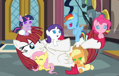 applejack_(mlp) babies beavernator cub equine female feral fluttershy_(mlp) friendship_is_magic group horn horse lauren_faust_(character) my_little_pony pegasus pinkie_pie_(mlp) pony rainbow_dash_(mlp) rarity_(mlp) twilight_sparkle_(mlp) unicorn winged_unicorn wings young
Rating: Safe
Score: 7
User: conkerfan
Date: September 20, 2012