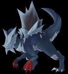 alternate_form ambiguous_gender biped blue_body claws feral red_claws simple_background solo standing transparent_background dingo_(artist) nintendo pokemon baxcalibur generation_9_pokemon pokemon_(species) alpha_channel hi_res