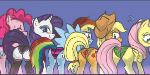 applejack_(mlp) blonde_hair blue_fur blush clothing colored cowboy_hat cutie_mark earth_pony edit equine female feral fluttershy_(mlp) friendship_is_magic fur group hair hat horn horse john_joseco legwear looking_at_viewer mammal multicolored_hair my_little_pony orange_fur panties pegasus pink_fur pink_hair pinkie_pie_(mlp) pony purple_hair rainbow_dash_(mlp) rainbow_hair rarity_(mlp) smile standing stockings underwear unicorn white_fur wings yellow_fur
Rating: Questionable
Score: 25
User: lemongrab
Date: August 18, 2014 applejack_(mlp) blonde_hair blue_fur blush clothing colored cowboy_hat cutie_mark earth_pony edit equine female feral fluttershy_(mlp) friendship_is_magic fur group hair hat horn horse john_joseco legwear looking_at_viewer mammal multicolored_hair my_little_pony orange_fur panties pegasus pink_fur pink_hair pinkie_pie_(mlp) pony purple_hair rainbow_dash_(mlp) rainbow_hair rarity_(mlp) smile standing stockings underwear unicorn white_fur wings yellow_fur
Rating: Questionable
Score: 25
User: lemongrab
Date: August 18, 2014
