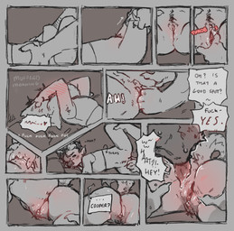 andromorph andromorph/male anthro bedroom bedroom_sex bodily_fluids clothing comic_panel cunnilingus dialogue duo fingering genital_fluids genitals intersex intersex/male male oral profanity pubes romantic romantic_couple sex sweat text tongue undressing vaginal vaginal_fingering vaginal_fluids vulva pvppypilled404 cooper_(pvppy) toto_(pvppy) bovid bovine canid canine mammal comic digital_media_(artwork) english_text hi_res monochrome sketch_page