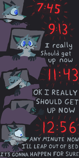 anthro bed biped blue_body blue_eyes blue_fur clock digital_clock electronics fur furniture lying lying_on_bed male nude_anthro nude_male on_bed safe_nudity solo white_body white_fur demensa canid canine fox mammal 1:2 2025 absurd_res hi_res