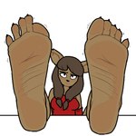 5_toes anthro brown_body brown_fur brown_hair claws feet female foot_fetish foot_focus fur hair humanoid_feet plantigrade simple_background slight_smile soles solo toe_claws toe_wiggle toes white_background zalbox34 ankama dofus wakfu miranda_(wakfu) ecaflip felid mammal 1:1