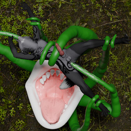 anal anal_penetration animal_genitalia animal_penis anthro black_body black_fur bodily_fluids carnivorous_plant drooling forced fur genitals hair imminent_vore male monster_pred open_mouth oral oral_penetration outside penetration penis plant plant_pred plant_vore rape restrained saliva saliva_string sex size_difference solo tentacle_in_ass tentacle_in_mouth tentacle_penetration tentacle_rape tentacle_sex tentacles tongue tongue_out vore aydultcontent maxnoward_(modeler) aydan_(aydanfox) canid canine fox mammal plant_monster 1:1 3d_(artwork) absurd_res digital_media_(artwork) hi_res