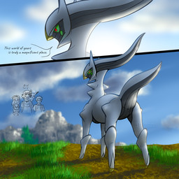ambiguous_gender ambiguous_slit anus blue_sky clothed clothed_female clothed_human clothed_male clothing cloud day dialogue female female_human feral grass group gym_leader male male_human outside plant raised_tail sky tail text wide_eyed yelling tohjoma nintendo pokemon ash's_pikachu ash_ketchum brock_(pokemon) dawn's_piplup dawn_(pokemon) arceus generation_1_pokemon generation_4_pokemon human legendary_pokemon mammal pikachu piplup pokemon_(species) 1:1 2020 comic digital_drawing_(artwork) digital_media_(artwork) english_text