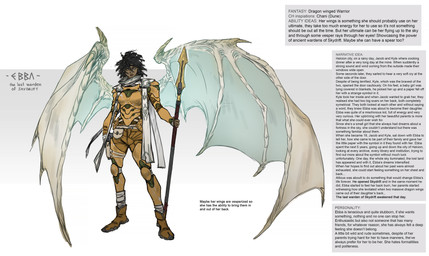5_fingers armor black_bottomwear black_clothing black_eyebrows black_hair black_pants blue_eyes blue_membrane blue_wings bottomwear breasts brown_body brown_fingernails brown_lips brown_nails brown_skin claws closed_frown clothed clothed_female clothed_humanoid clothing colored_nails company_name curly_hair eyebrows female female_humanoid fingerless_gloves fingernails fingers footwear frown frowning_at_viewer fully_clothed fully_clothed_female fully_clothed_humanoid gauntlets gloves greaves hair handwear holding_melee_weapon holding_object holding_polearm holding_spear holding_weapon lips looking_at_viewer medium_hair melee_weapon membrane_(anatomy) membranous_wings mouth_closed nails pants pauldron polearm serious_face shoes simple_background solo spear standing text text_box title weapon white_clothing white_footwear white_sash white_shoes white_wings wing_claws wings yellow_clothing yellow_fingerless_gloves yellow_gloves yellow_handwear cristina_lavina_ferez highguard_(game) mythology ebba_(highguard) animal_humanoid dragon dragon_humanoid humanoid mythological_creature mythological_scalie scalie winged_humanoid 2026 absurd_res artist_name character_name colored concept_art digital_drawing_(artwork) digital_media_(artwork) english_description english_text hi_res official_art shaded story