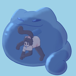 abdominal_bulge anal anal_penetration bodily_fluids cum cum_inflation cum_inside duo genital_fluids inflation male milo_(spatey) penetration ridiculous_fit slime slime_in_ass slime_in_mouth slime_inflation slime_vore tentacle_penetration tentacles vore spatey animal_humanoid cat_humanoid domestic_cat felid felid_humanoid feline feline_humanoid felis humanoid mammal mammal_humanoid slime_(blob) hi_res