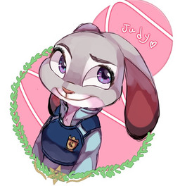 2016 anthro clothing disney female fur grey_fur judy_hopps lagomorph long_ears mammal police_uniform purple_eyes rabbit smile solo uniform white_fur zootopia ショート＠ツイッター

Rating: Safe
Score: 55
User: Rysaerio-Misoery
Date: May 01, 2016