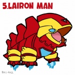 ambiguous_gender armor cosplay feral machine power_armor simple_background solo white_background bins marvel nintendo pokemon iron_man generation_3_pokemon lairon pokemon_(species) 1:1 2012 animated low_res short_playtime