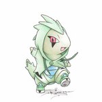 ambiguous_gender clothing cosplay costume evolutionary_family feral footwear hoodie jacket pokemon_costume shoes solo standing topwear itsbirdyart nintendo pokemon generation_2_pokemon larvitar pokemon_(species) tyranitar 1:1 2013 colored_pencil_(artwork) traditional_media_(artwork) watermark