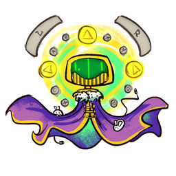 ambiguous_feral ambiguous_gender cloak clothing feral fur_trim_(clothing) fur_trim_cloak green_eyes group larger_ambiguous limbless long_tail machine metallic_body not_furry_focus purple_cloak purple_clothing pushbutton screen screen_face simple_background size_difference smaller_ambiguous smaller_feral smile smiling_at_viewer tail teeth toothy_grin trio usb_tail white_background white_body yellow_teeth altermentality banjo-kazooie banjo-kazooie:_nuts_&_bolts rareware lord_of_games_(banjo-kazooie) humanoid mammal mouse murid murine robot rodent 1:1 2023 colored digital_drawing_(artwork) digital_media_(artwork) shaded male_(lore)