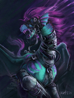 bdsm blinders boots bound bridle clothing collar eyewear feral footwear harness hoof_boots latex leather mane muzzle_(object) petplay ponyplay questionable_consent roleplay shoes solo drangir mythology dragon mythological_creature mythological_scalie scalie absurd_res colorful_theme hi_res