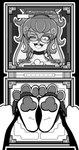 anthro camera clothed clothing duo eyewear feet female foot_focus glasses pawpads paws solo_focus tickle_torture tickling tickling_feet toe_restraints toes toes_tied topless ticklespots eleanoir_(ezrabakeoven) domestic_rabbit lagomorph leporid lop_rabbit mammal oryctolagus rabbit hi_res monochrome