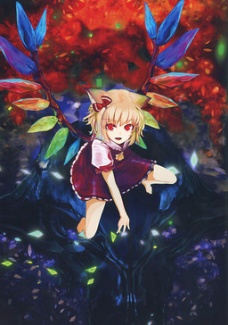 accessory autumn barefoot blonde_hair bow_(feature) bow_accessory bow_ribbon clothing crystal detailed_background feet female forest hair hair_accessory hair_bow hair_ribbon looking_at_viewer open_mouth outside plant red_eyes ribbons short_hair solo tongue tree wings young young_female young_humanoid virus_(obsession) touhou flandre_scarlet animal_humanoid canid canid_humanoid canine canine_humanoid fox fox_humanoid humanoid mammal mammal_humanoid vampire absurd_res hi_res