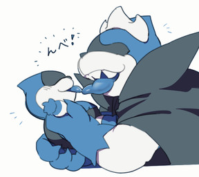 blue_tongue clothed clothing duo kissing male male/male simple_background size_difference tongue tongues_touching white_body white_skin young shanti tyokobanana_d deltarune undertale_(series) king_spade lancer_(deltarune) darkner humanoid father_(lore) father_and_child_(lore) father_and_son_(lore) incest_(lore) parent_(lore) parent_and_child_(lore) parent_and_son_(lore) son_(lore)