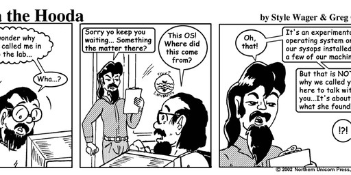 beard clipboard clothed clothed_male clothing computer dialogue duo electronics eyewear facial_hair glasses hair human_only male not_furry text style_wager dela_the_hooda ross_(dela_the_hooda) human mammal 2002 comic english_text greyscale monochrome