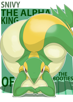 all_fours ambiguous_gender angry anthro big_butt butt front_view huge_butt huge_thighs hyper hyper_butt hyper_thighs looking_at_viewer solo tail thick_thighs bloocherrypie nintendo pokemon generation_5_pokemon pokemon_(species) scalie snivy 2025 absurd_res cover hi_res magazine_cover