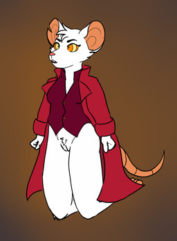 3_toes anthro barefoot bottomless clothed clothing feet female fur genitals hypnosis kneeling mind_control notched_ear open_mouth paws red_clothing red_topwear simple_background solo tail teeth toes topwear vulva white_body white_fur sarcastickoopa2 mina_the_hollower yacht_club_games mina_(mina_the_hollower) mammal mouse murid murine rodent 2026 digital_media_(artwork) hi_res
