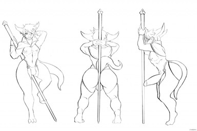 anthro backsack balls big_butt big_penis bulge butt clothing erection femboy genitals humanoid_genitalia humanoid_penis legwear male muscular muscular_anthro muscular_femboy muscular_male penis piercing pole presenting raised_tail rear_view solo tail thong underwear undressing weapon starberyl kobold scalie character_request digital_media_(artwork)