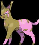 ambiguous_gender feral looking_at_viewer simple_background solo tongue tongue_out transparent_background reallydarkandwindie fakemon carachaos felid mammal alpha_channel digital_media_(artwork) low_res