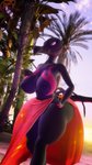 anthro beach big_breasts big_butt breasts butt curvy_figure female looking_at_viewer nipples outside palm_tree plant seaside sky solo tree pervertguy341 nintendo pokemon generation_7_pokemon pokemon_(species) salazzle 3d_(artwork) 4k 9:16 absurd_res digital_media_(artwork) hi_res huge_filesize source_filmmaker_(artwork)