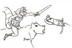 ambiguous_gender armor bear black_and_white female feretta mammal monochrome ninja penguin plain_background red_panda sword tumblr weapon white_background
Rating: Safe
Score: 0
User: NotMeNotYou
Date: April 13, 2014