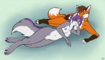 2013 breasts canine couple female fox jess_(teckly) korrok licking male mammal pussy straight tongue
Rating: Explicit
Score: 15
User: Sasori
Date: January 13, 2014