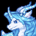 ambiguous_form ambiguous_gender blue_eyes blue_hair hair horn solo mythology qinghan dragon mythological_creature mythological_scalie scalie animated digital_media_(artwork) low_res pixel_(artwork) thumbnail female_(lore)
